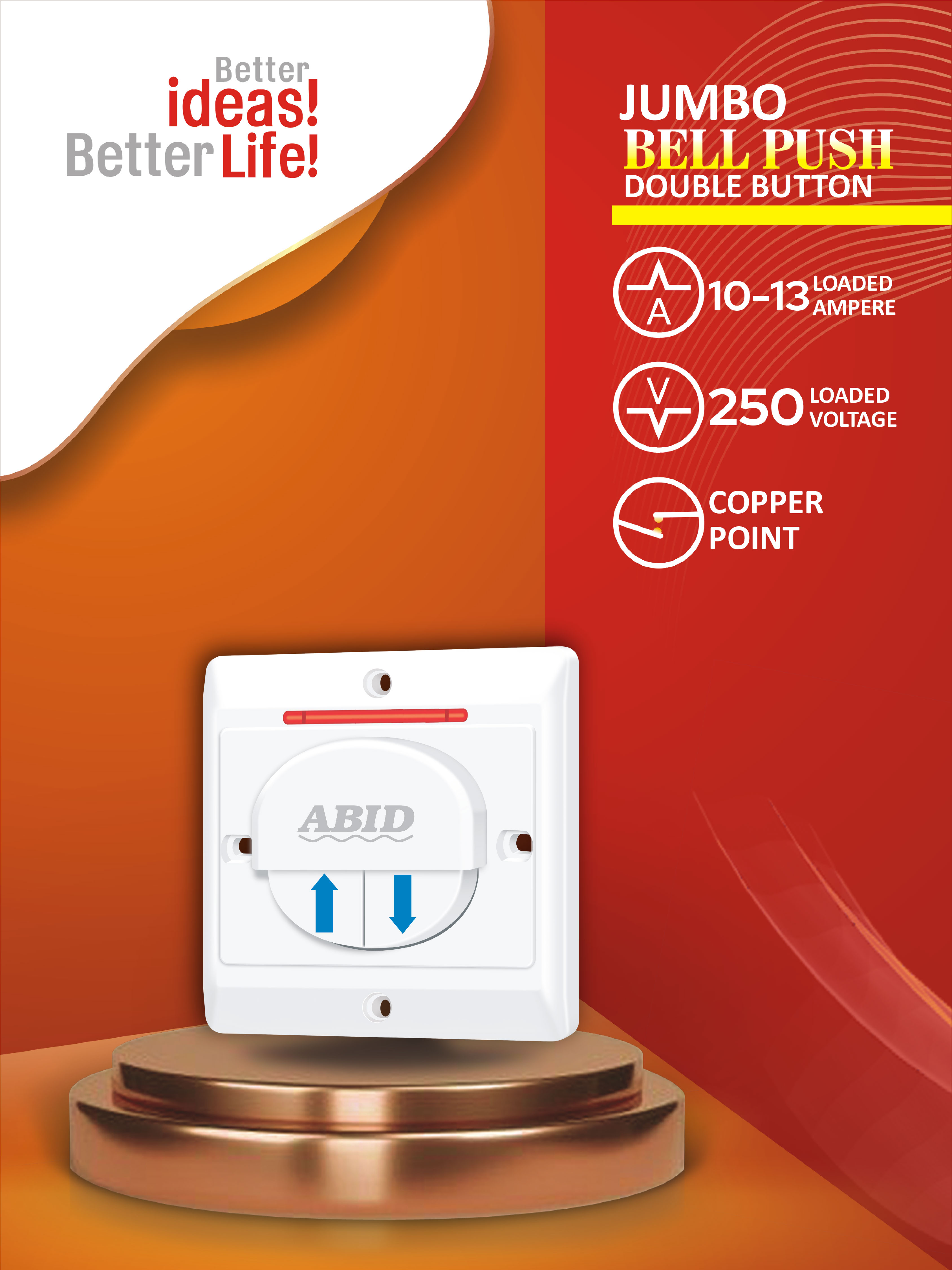 Jumbo Bell Push Double Button