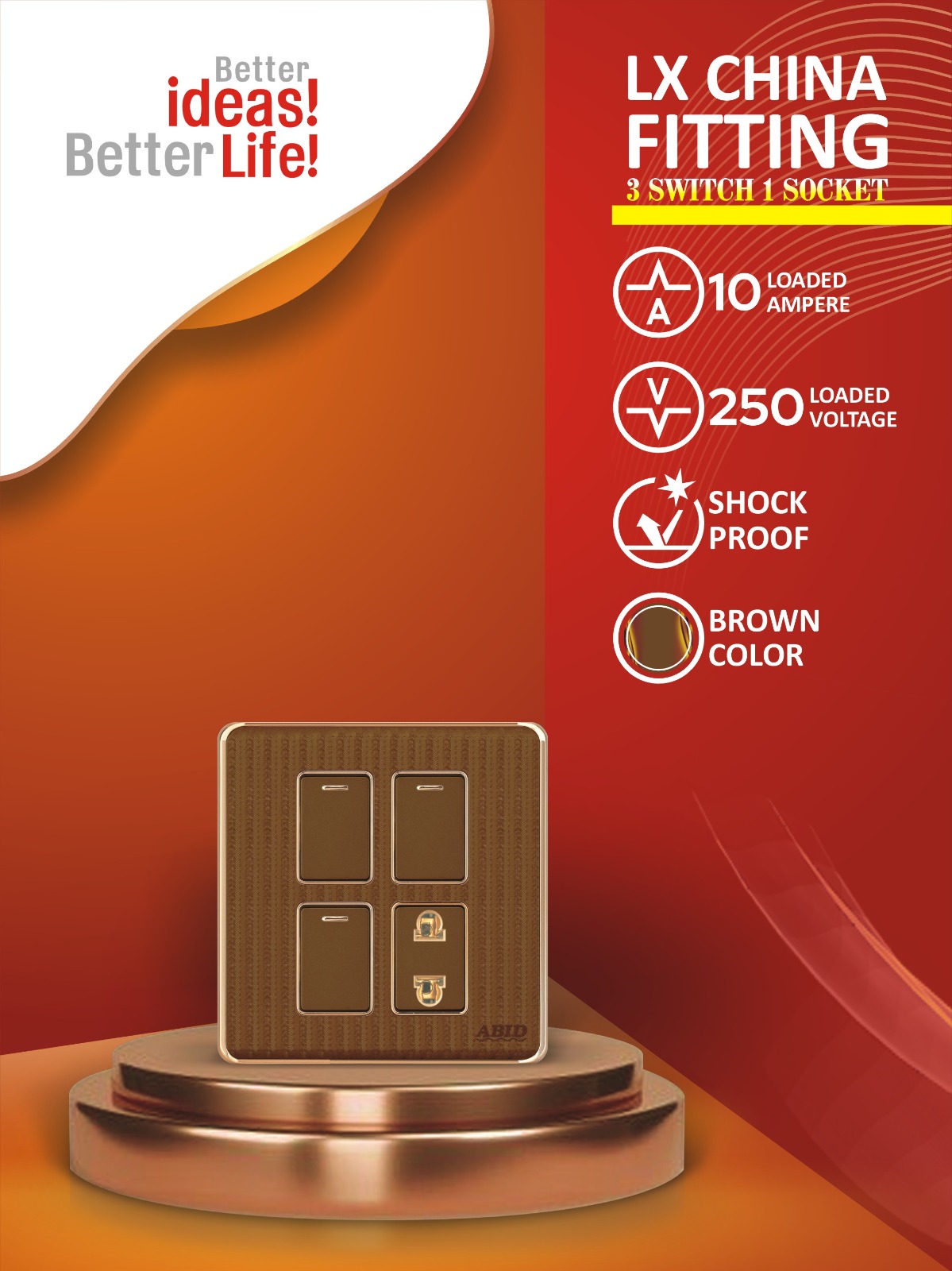 Three Switch One Socket (3+1)