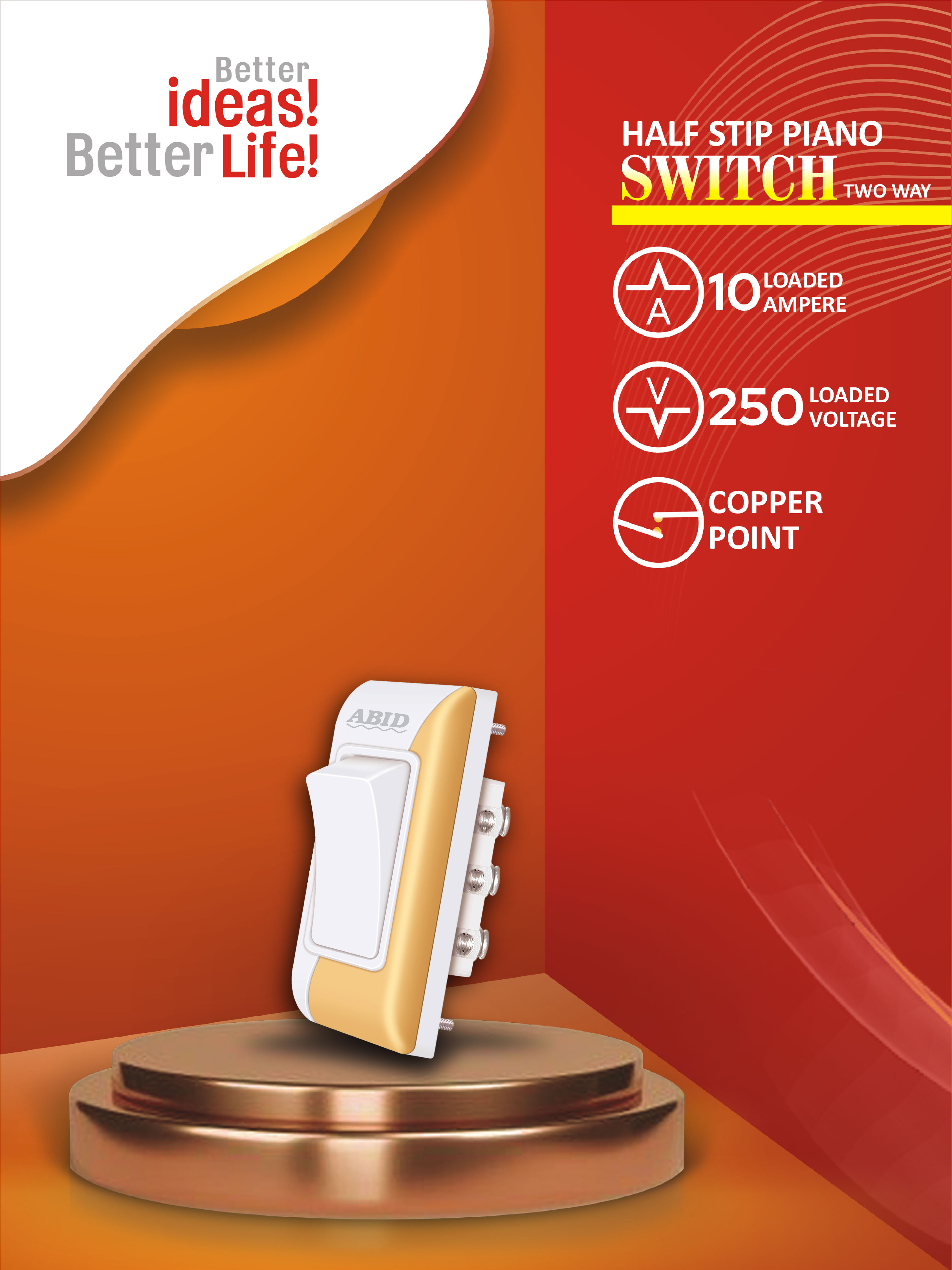 Half Stipe Piano Switch Two Way