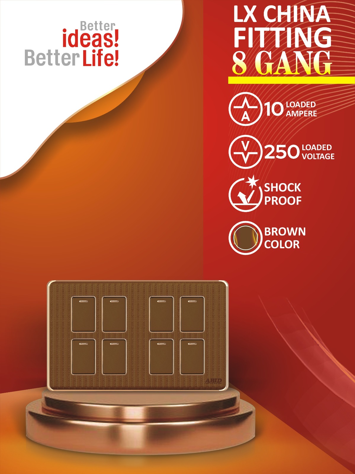 Eight Switch Plate (8G)