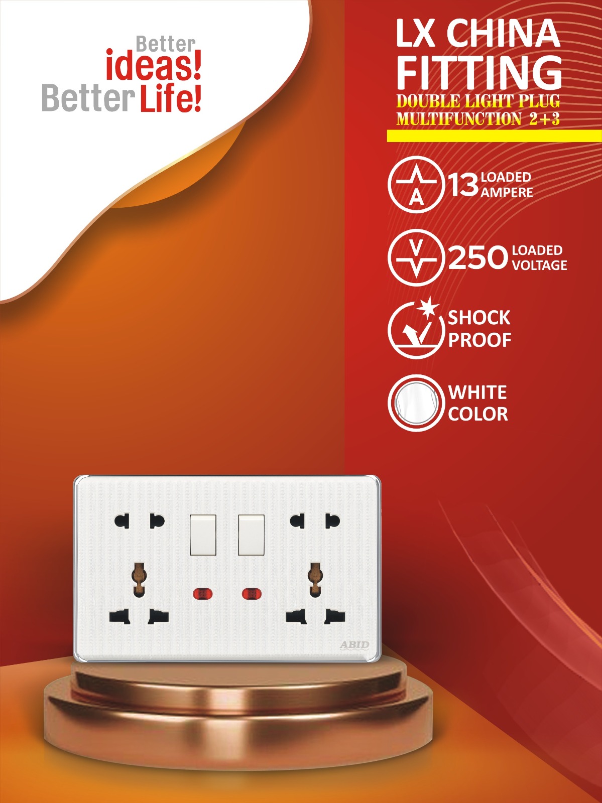 Double Light Plug MF 2+3
