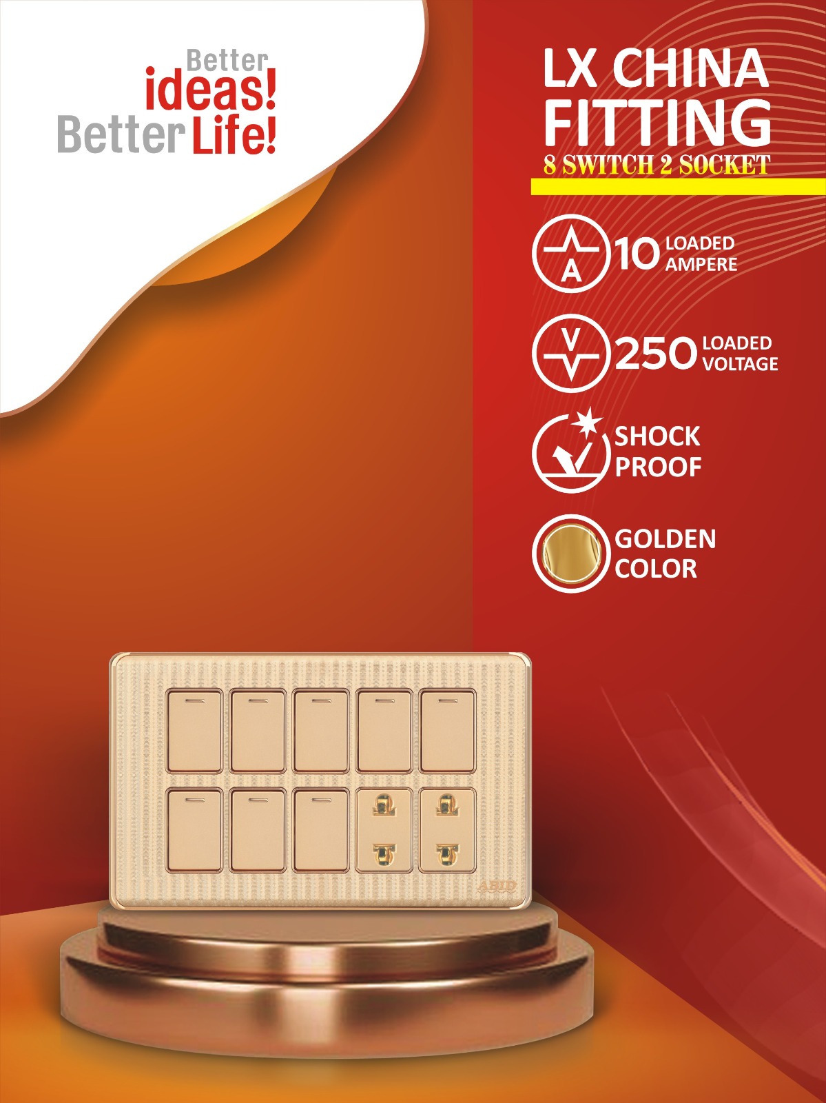 Eight Switch Two Socket (8+2)