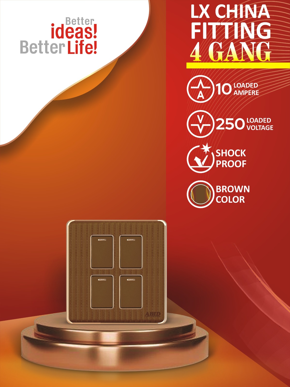 Four Switch Plate (4G)