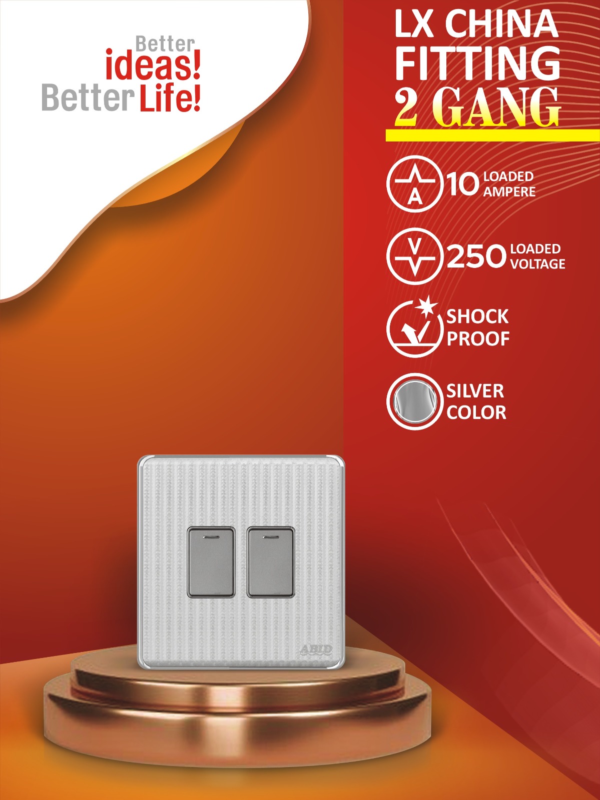 Two Switch Plate (2G)