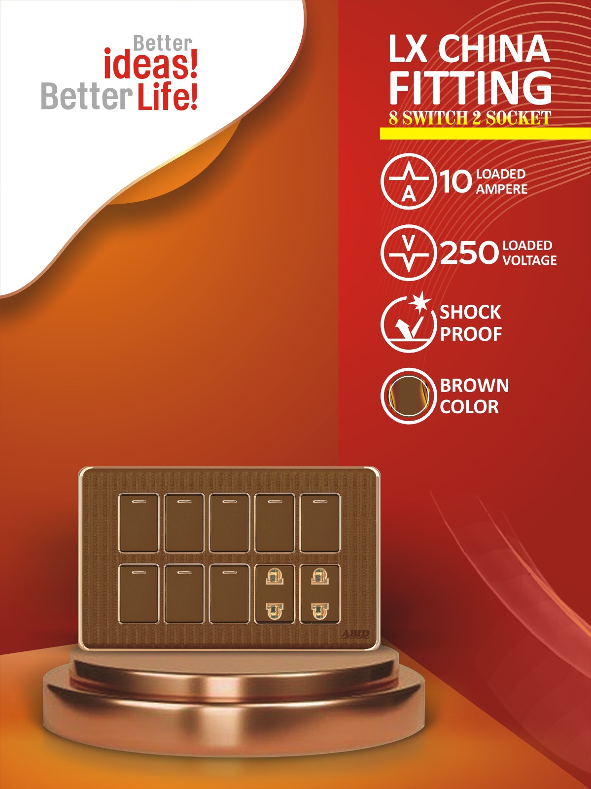 Eight Switch Two Socket (8+2)